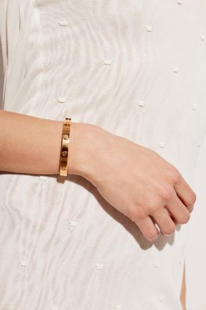 Tory Burch Bracelet With Logo, Womens, Gold
