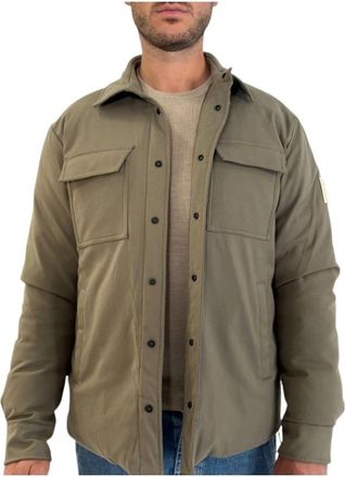 Afterlabel Jassen - Heren - Zomerjassen - Groen - XL - Leer - Jassen