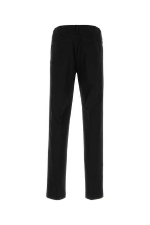 Versace 10183221a16533 1b000 Black Exterior: Cotton Pantaloni Trousers