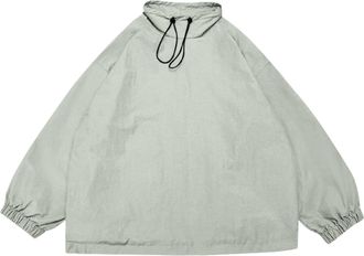 Generic Niepce Inc Japanese Streetwear Techwear Windbreaker Jackets for Men(Grey, XL)