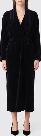 Raquel Diniz V-Neck Cr&ecirc;pe Midi Sheath Dress