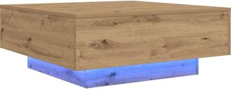 vidaXL Vidaxl - Mesa de Café Roble artisan 80 x 80 x 31 cm Madera contrachapada