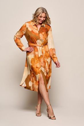 Mart Visser Bowie Print Jurk Oranje / Multi Maxi