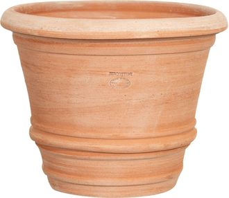 Biscottini International Jarr&oacute;n De Terracota Lisa Macetero De Exterior Jarr&oacute;n Redondo Jardinera De Jard&iacute;n Jarr&oacute;n Para Flores Hecho A Mano Made In Italy