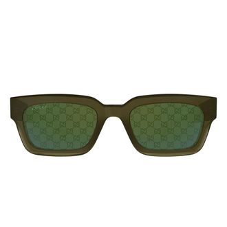 Gucci Sunglasses Gg2069 S 004 Green/Green Monogram Men
