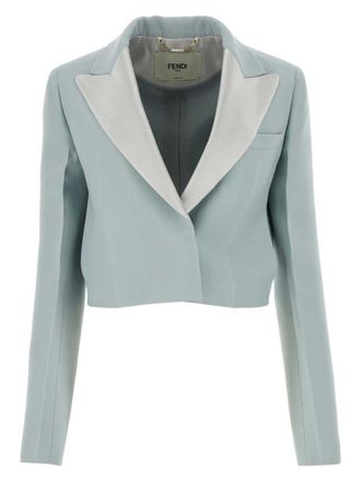 ジャケット Fendi Dove Grey Mohair Blend Blazer Wool and mohair blazer FENDI - Nugnes1920