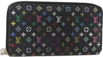 Louis Vuitton Pre-owned Wallets, female, Black, Size: ONE SIZE Pre-owned Canvas Wallet