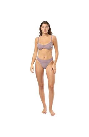 Onia Karina Bikini Bottom in Pomegranate/wht at Nordstrom, Size Small