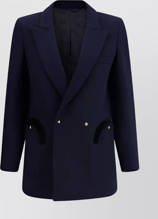 Blaz&eacute; Milano wool jacket velvet pockets