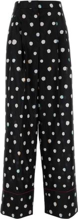 Fendi Black Relaxed Flat Front Pant