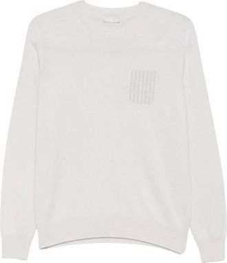 PESERICO Round-neck Truien - Dames - Ronde hals truien - Beige - XL - Truien & Vesten