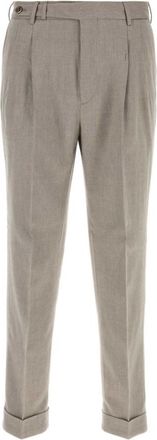 Pantaloni Torino Grey Tailored Pleated Trousers