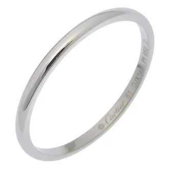 Cartier Platinum Platinum 950 Band Ring (Pre-Owned)