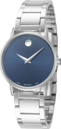 Movado Womens 0607235 Ladies Classic Museum Watch - Silver - One Size