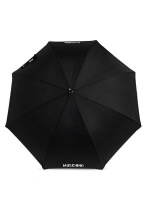 Moschino Parasol With Print, Unisex, Blue