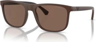 Emporio Armani Ea 4129 Zonnebril - unisex - Zonnebrillen - Bruin - 56 MM - Accessoires