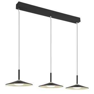 Netlighting Lampone Bar Pendant Ceiling Light Matt Black 3x LED 4000K