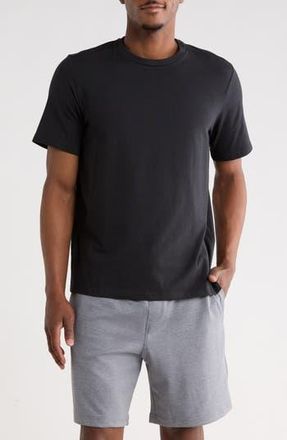 Original Penguin Stretch Cotton Crewneck T-Shirt in Caviar at Nordstrom Rack, Size X-Large