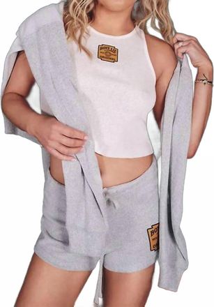 Boys Lie Men Dont Original Micro Shorts In Heather Grey