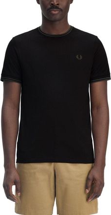 Fred Perry Double Stripe T-Shirt-Uomo
