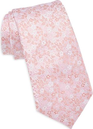 Bonobos Floral Silk Jacquard Satin Tie in Pink at Nordstrom Rack