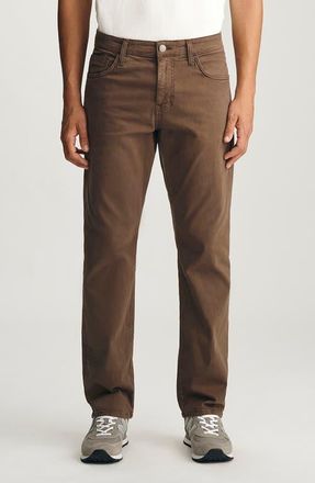 Mavi Matt Relaxed Straight Leg Twill Pants in Mocha Twill at Nordstrom, Size 42 X 30