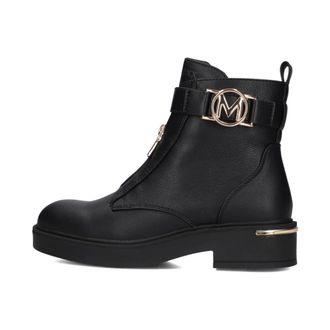 Mexx Schoenen, Dames, Zwart, 42 EU, Wol, Stijlvolle Biker Boots Zwart