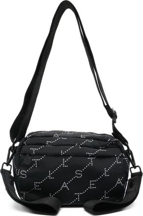 Stella McCartney Diaper Dotted-Print Crossbody Tas - Dames - Schoudertassen - Zwart - ONE Size - Polyester - Tassen