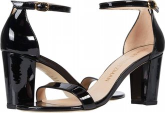 Stuart Weitzman Womens Nearlynude Ankle Strap City Sandal In Black