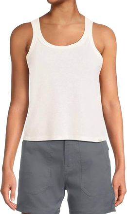 Prana Cozy Up Scoop Tank In Soft White