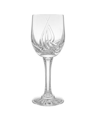 Barski Set of 6 Crystal Wine Glasses