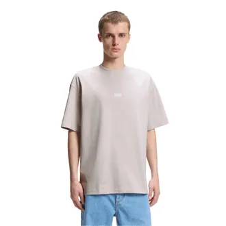 HUGO BOSS Heren Nalono Katoenen T-Shirt (Paars)