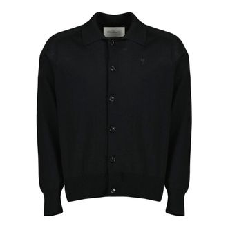 Ami Cardigans, male, Black, Size: L Cardigans