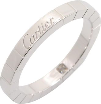 Cartier Silver Clear White Gold (18K) Band Ring (Pre-Owned)