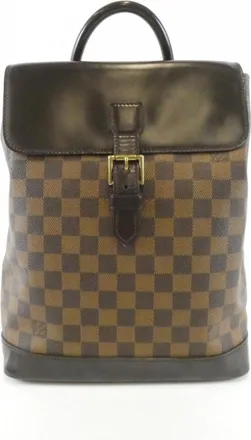 Louis Vuitton Brown Coated Canvas Backpack (Pre-Owned)