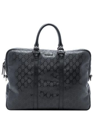 Gucci 2016-2025 GG Imprime business bag - Nero