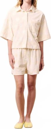 FRNCH Vaelia Soft Knit Short In Cream