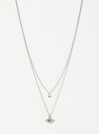 Simons Womens Evil eye double-row chain