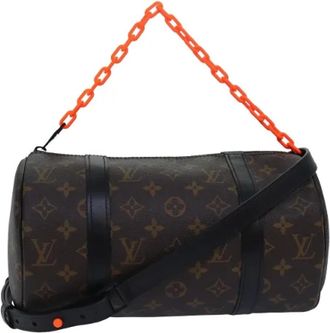 Louis Vuitton Tweedehands Canvas Louis Vuitton tassen - Dames - Vintage Handtas - Bruin - ONE Size - Leer - Vintage
