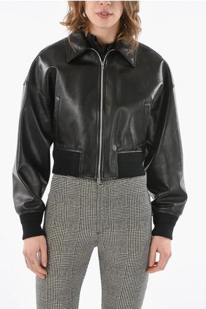 Bottega Veneta Giubbotto Bomber Corto in Pelle taglia 40