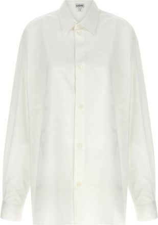 Loewe White Relaxed Textured Shirt