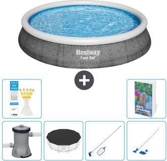 Bestway Piscina Bestway Fast Set Redonda - 396x84 Cm - 7-piezas S257