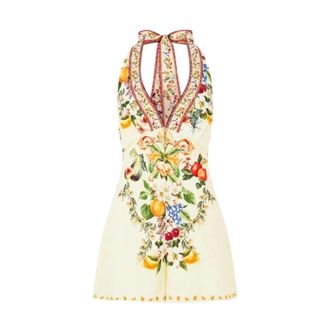 Camilla Tuta corta con bottoni sul davanti - - Jumpsuits & Playsuits - Donna - Multicolore - M