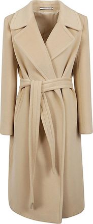 Tagliatore Beige Molly wool coat
