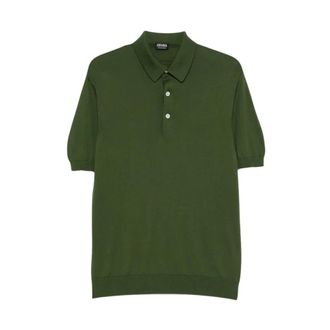 Ermenegildo Zegna Heren, Tops, Groen, Maat: 2XL Katoen