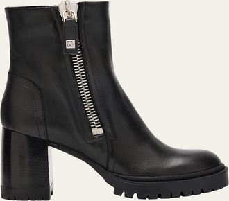 Aquatalia Emma Water-Resistant Leather Ankle Boots