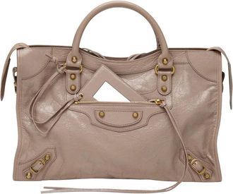 Balenciaga Tassen, Dames, Roze, ONE Size, Leer, Medium Tas