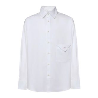 Jacquemus Formal Shirts, male, White, Size: L The Nappe Shirt