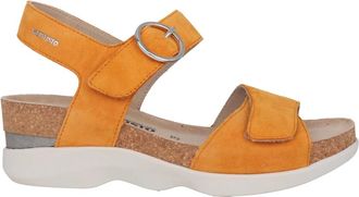 Mephisto Oriana Flat Sandalen - Dames - Sandalen - Oranje - 36 EU - Su&egrave;de - Schoenen