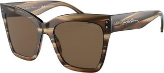 Giorgio Armani AR8175 595473 Womens Sunglasses Brown Size 54